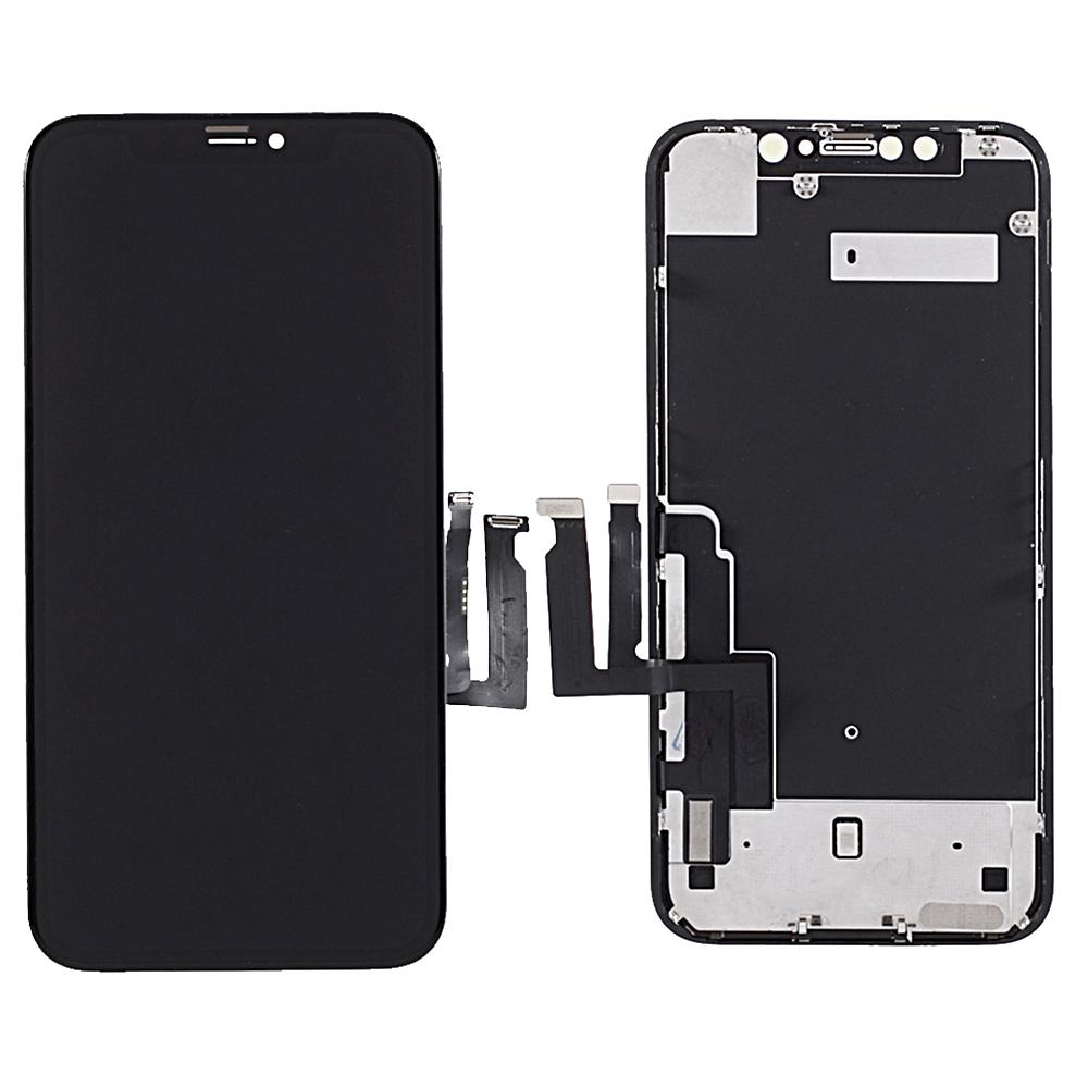 

Grade B OEM LCD Screen and Digitizer Assembly Part with Bracket and Iron Sheet (C11 Version) (without Logo) for iPhone XR 6.1-inch A