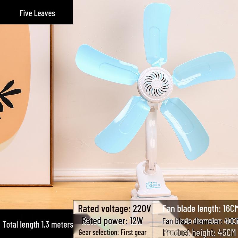 Compact Silent Clip Fan for Dorm and Bedroom