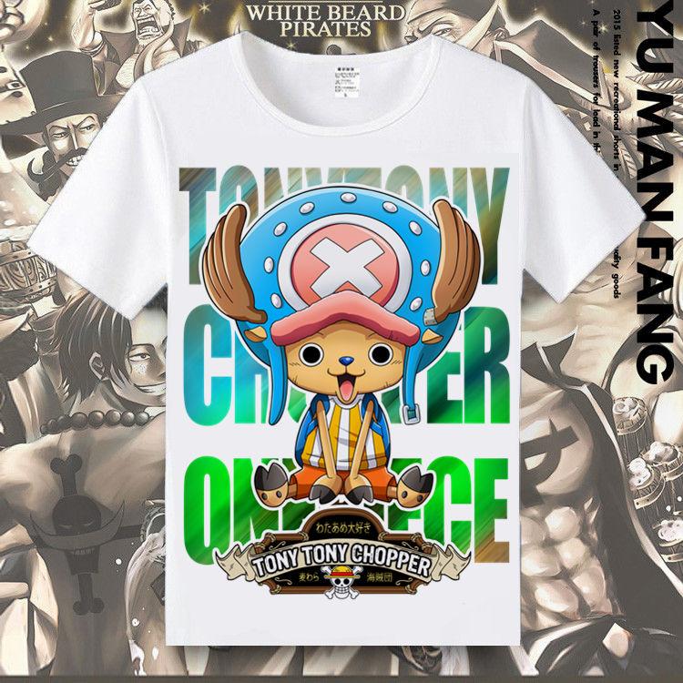 ONE PIECE T-shirt Luffy Sauron Printed Clothes Anime Peripheral Short Sleeve T-Shirt Loose Tide Comfortable Y2K