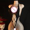Women Sexy Lace Fishnet Pantyhose Backless Hollow Out Mesh Bodysuit Sheer Transparent Lingerie Erotic Sleepwear