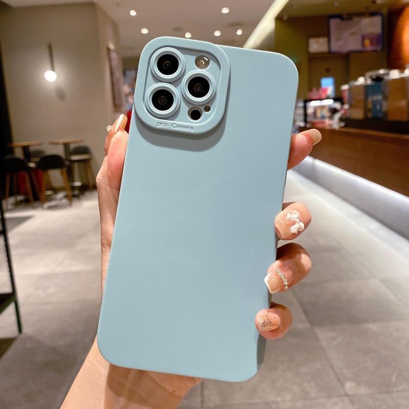 Camera Protection Silicone Phone Case For iPhone 13 Pro Max 11 12 14 Pro Max 16 Pro Max 15 Pro Max Soft Shockproof Matte Cover
