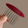 Vintage Acetate Fluffy Hair Comb for Women - Princess Style, Back-Inserted, Wispy Bangs Clip
