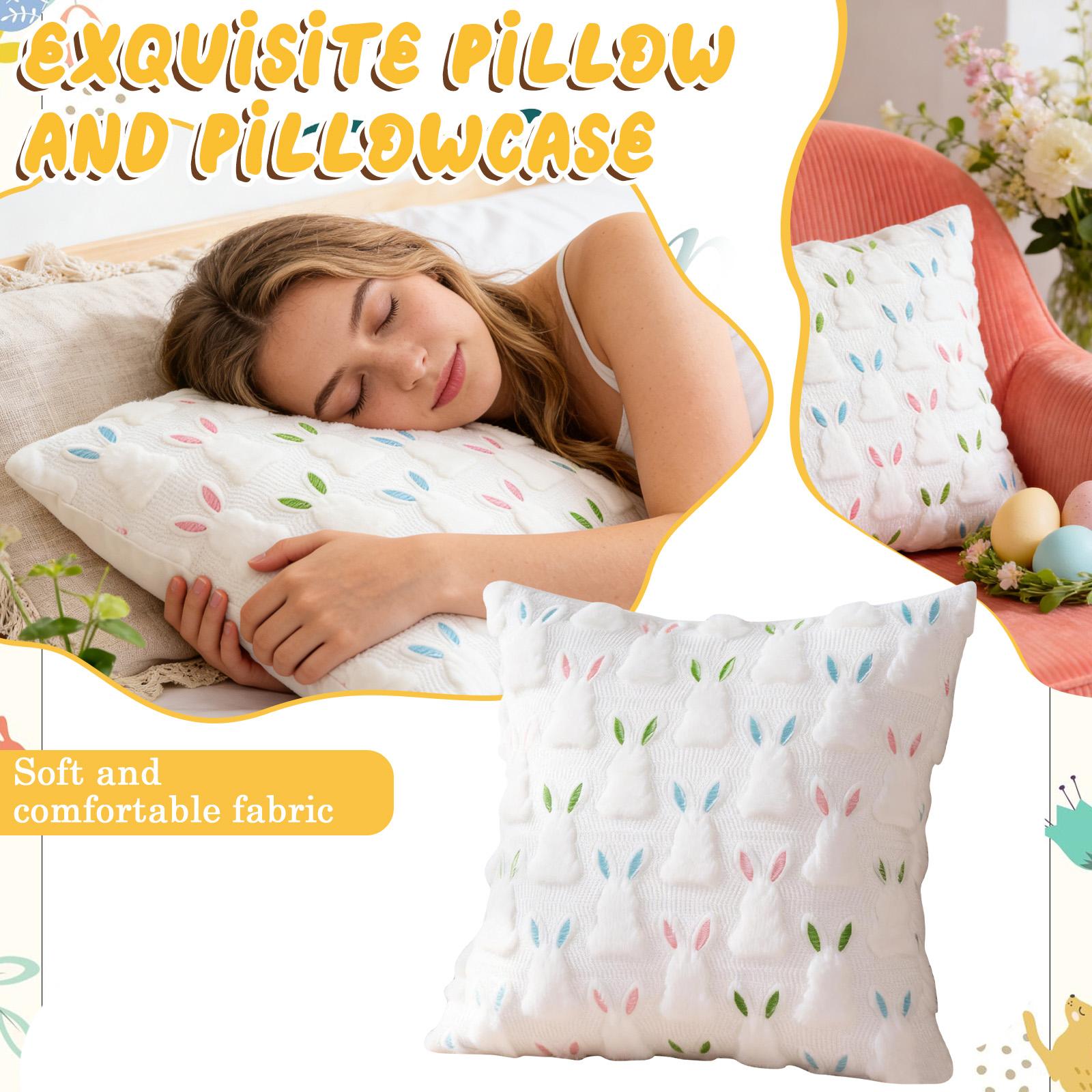 Cute 3D Floral Plush Pillowcase, 45x45cm, Girly , Perfect For Living Room, Sofa, Bedroom, Or Bay Window Decoration. Pillow Insert Not Included. Soft One Size