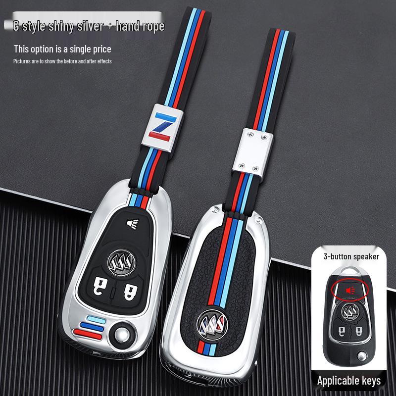 Buick Key Case for Modified Folding Keys: Compatible with Yinglang GT/XT, Junyue, Junwei, Kaiyue Models.
