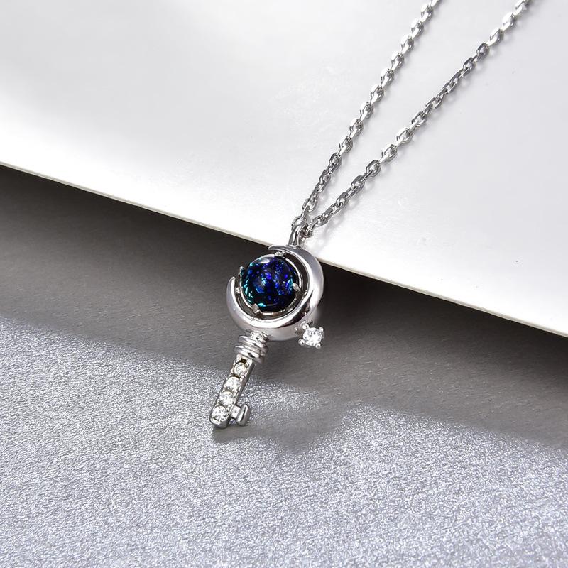 Tancise Women 925 Sterling Silver Zircon Necklace Pendant Gift