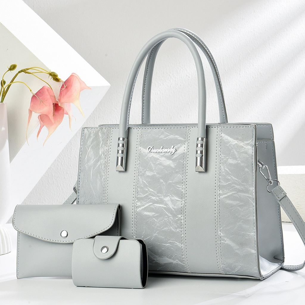 New Striped Color-block Personalized Simple Versatile Mother-and-child Bag, Single-shoulder Handheld, High-quality Large-capacity Bag