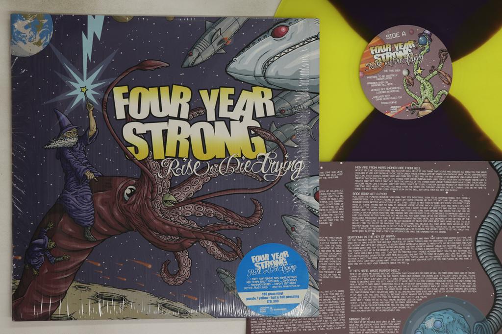LP Record FOUR YEAR STRONG - Rise Or Die Trying AFS005 ACADEMY FIGHT S 2008 US Rock Used