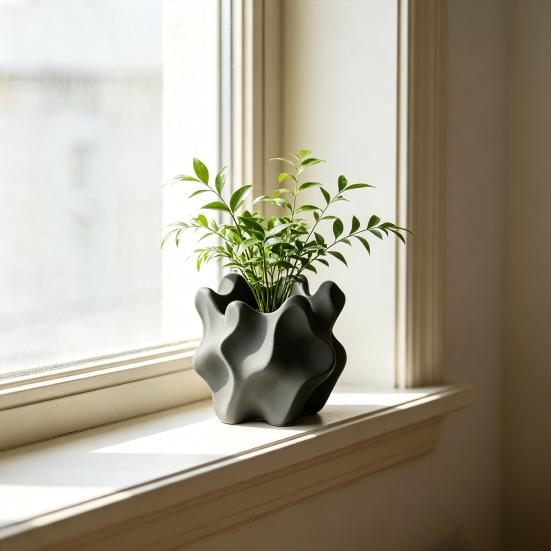 Bohemian Stil 3D Gedruckte Vase Minimalistische Geometrische Dekorationsvase Moderne Bauernhaus Blumenvase für Couchtisch Regal Büro Dekoration
