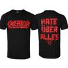 Kreator - T-shirt με Τυπωμένο Λογότυπο Hate Über Alles - Καθημερινό T-shirt Συγκροτήματος Thrash Metal - Κατάλληλο για