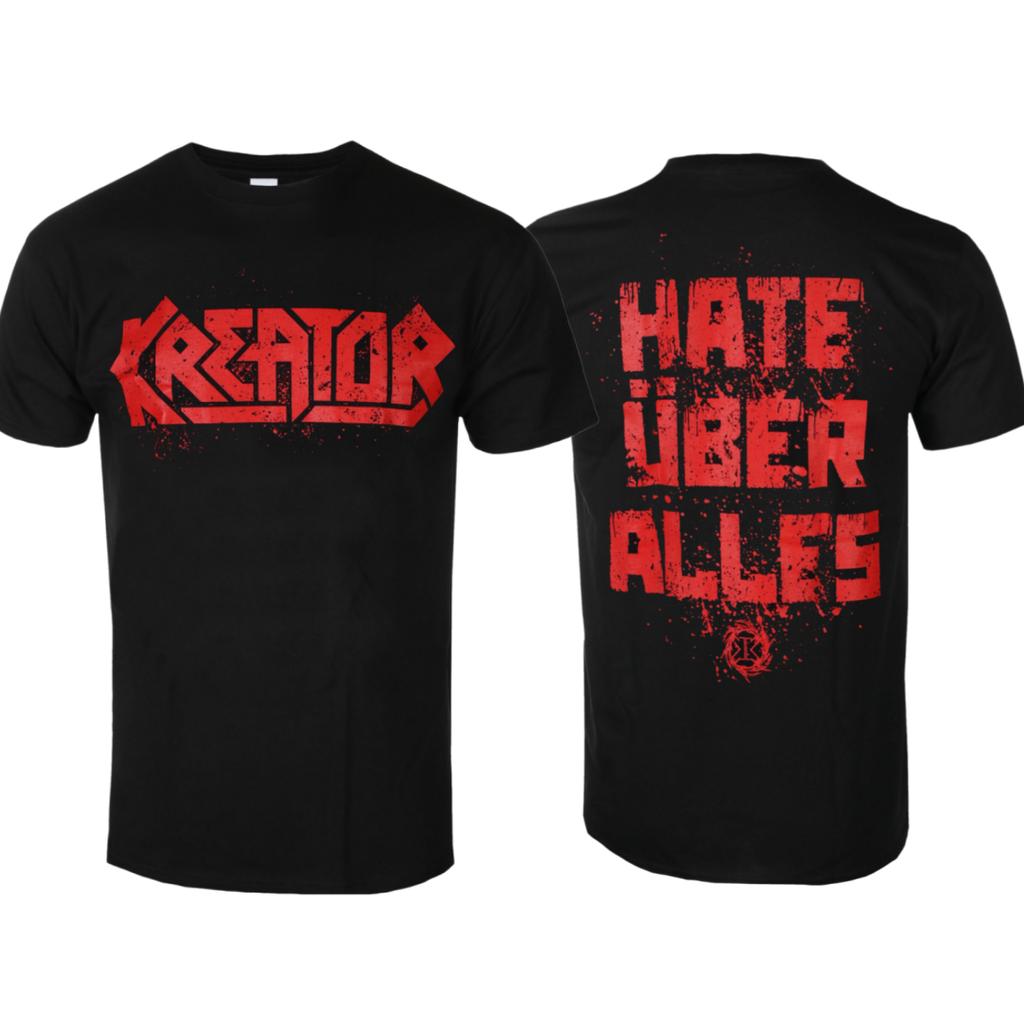 Kreator Hate Ber Alles Photo Printed TShirt Thrash Metal Band Style Daily TShirt Suitable For Both Unisex And Unisex