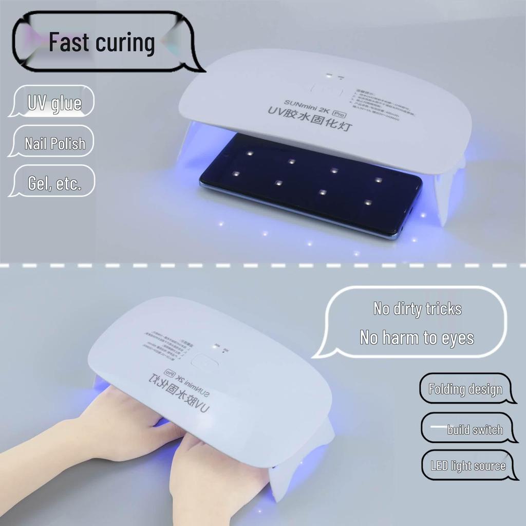 Fast UV Nail Polish Gel Curing LED Lamp with Light Therapy
