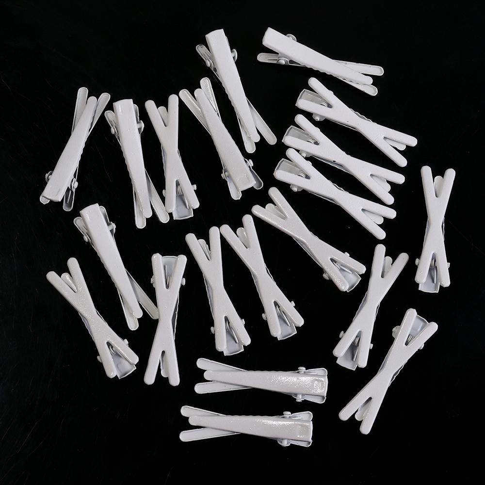 50pcs/lot Cute Metal Cross Hairpins Colorful Duckbill Clamp Girl Side Bangs Clip Hairpin For Jewelry Making Hair Accessories