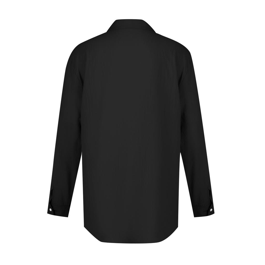 Designové Jaro Léto Pánské Neformální Bavlna Len Jednobarevné Košile s dlouhým rukávem Košile s volným stojáčkem