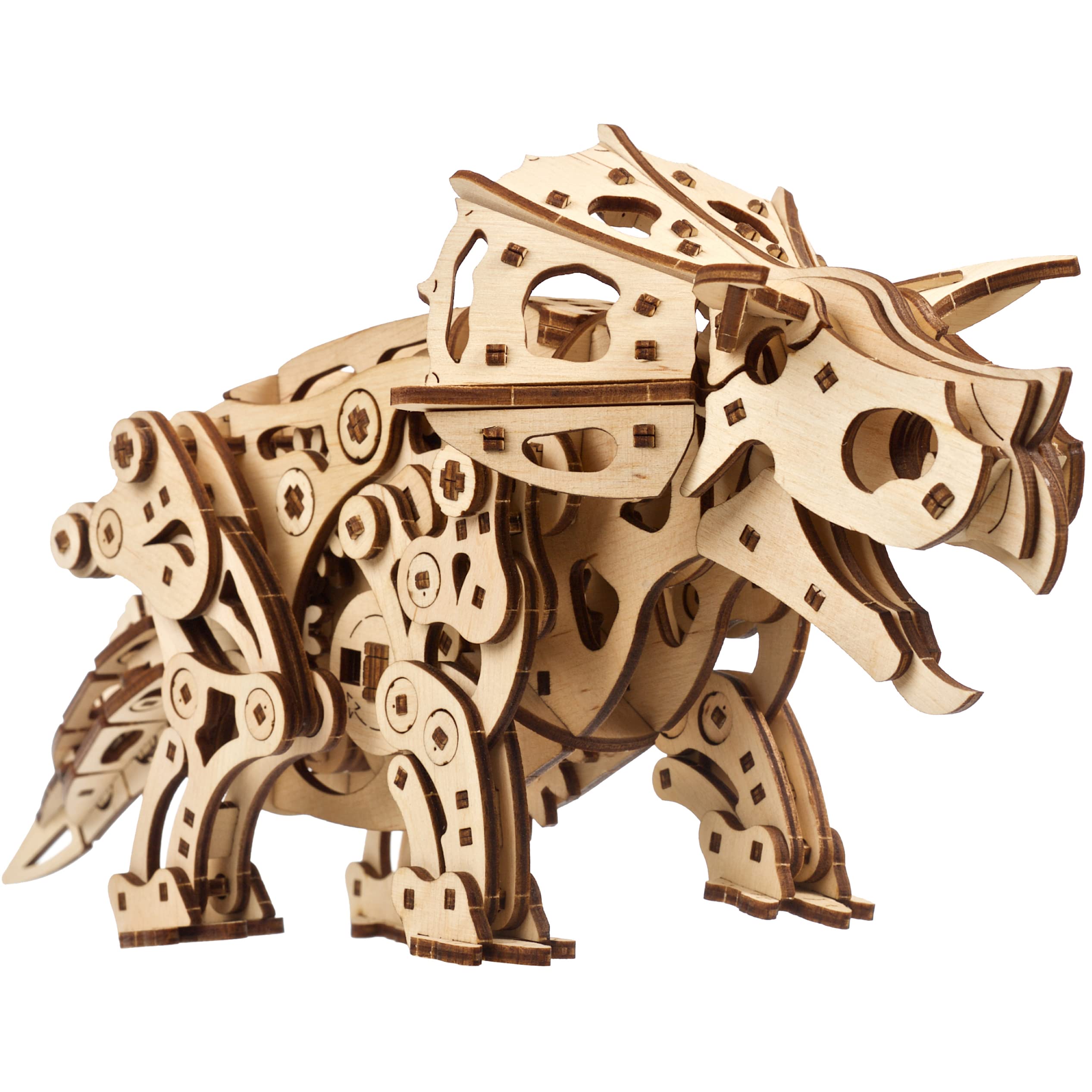 

Ugears Triceratops Wooden Puzzle Craft Model No Glue or Tools Required for Adults and Kids