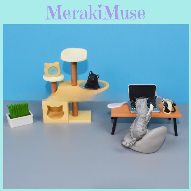 Animal Figurine Collection Pvc Cute Cat Miniature Gift For Animal Lovers