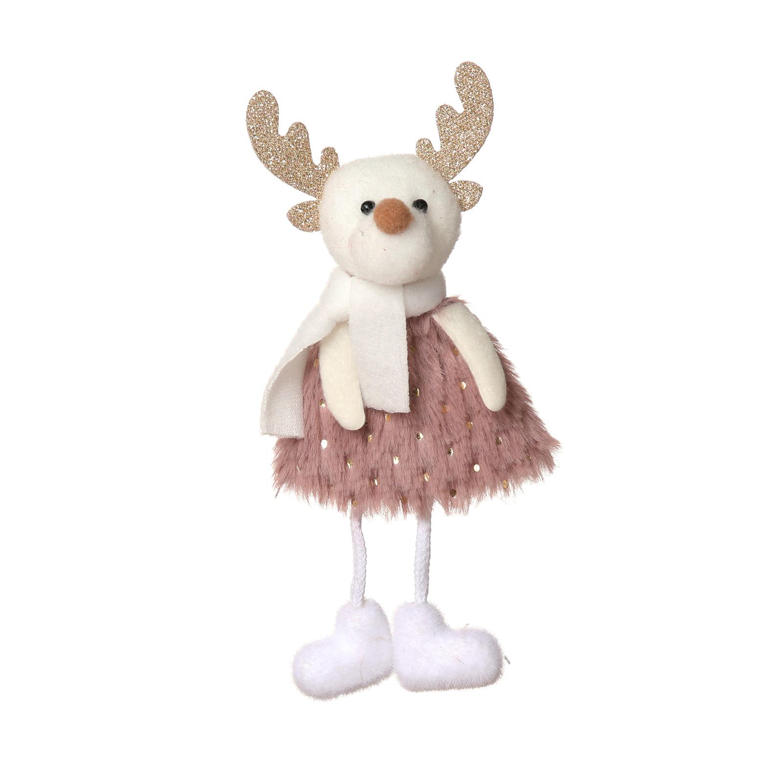 Creative Santa Claus & Snowman Figurines: Christmas Ornaments & Mini Dolls.