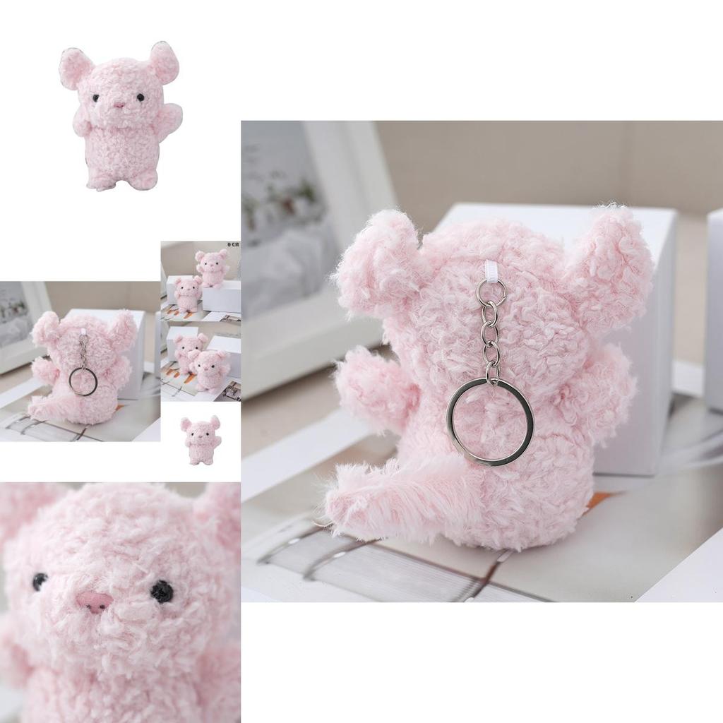Charming Pink Pig Plush Doll Keychain Soft Fur Accessory For Best Friends Gifts