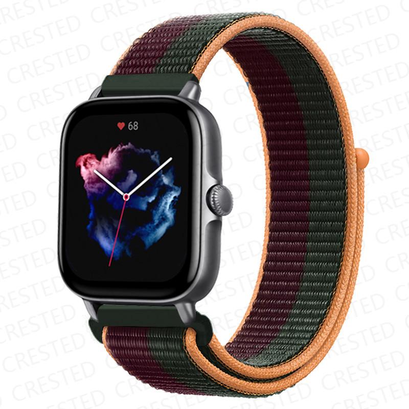 20mm 22mm Watch Band For Amazfit GTS/2/2e/4/3/mini GTR 4/2/3/Pro 47mm stratos 3 Nylon Bracelet pulseira correa Amazfit bip strap