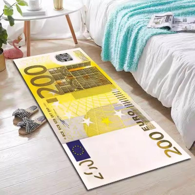 US Dollar Print Kitchen Mat - American Currency Design Carpet with Greenback Pattern for Home Living Room Bedroom Home Decor