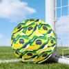 Brazil Artwork Printed Size 5 Soccer Balls, High-Quality, Anti-Slip, Protective Football, A Unique Gift , Birthdays, Christmas Gifts