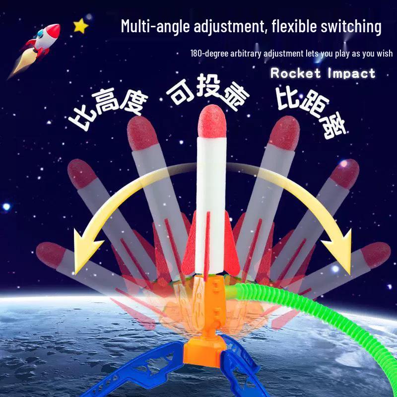 Luminous Step-on Rocket Launcher Toy for Kids - Outdoor Play