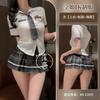 Sexy lingerie Sexy schoolgirl Campus uniform Adult products Cosplay Pure J-suit pleated skirt suit