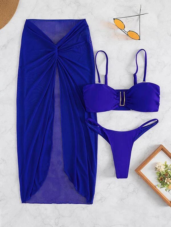 2023 European & American Three-Piece Swimsuit: Women's Bikini Set
