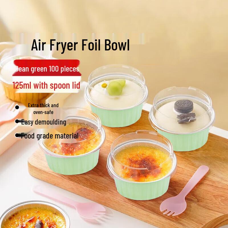 Homeglen Aluminum Foil Air Fryer Baking Bowls with Lids