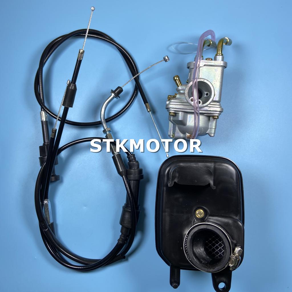 50CC Carburetor Carby With Air Filter Throttle Cable Choke Cable for Yamaha PeeWee PW50 PW 50 PY50 YZinger 50 YZINGER BIKE