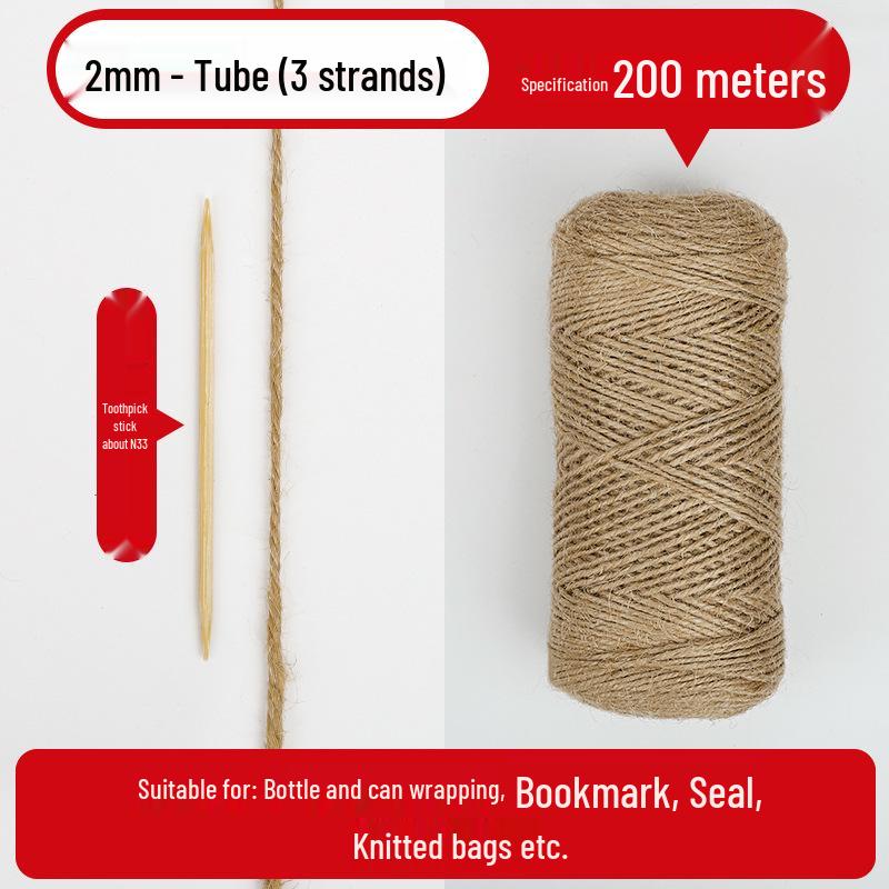 Hemp Rope: Handmade Thick String for DIY Weaving, Cat Scratching, Photo Wall Decor