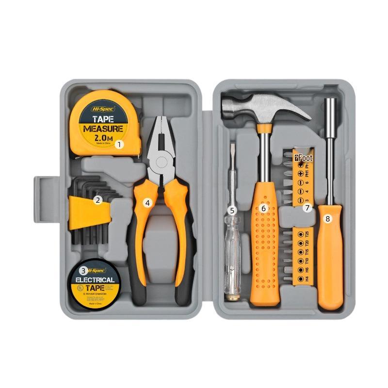 24-Piece Home Repair Tool Kit with Pliers, Wrench & Hammer – Multi-purpose Set