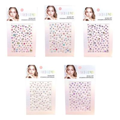 Made On Party Festival Face Jewelry Sticker Mixed Set, 5 Pieces