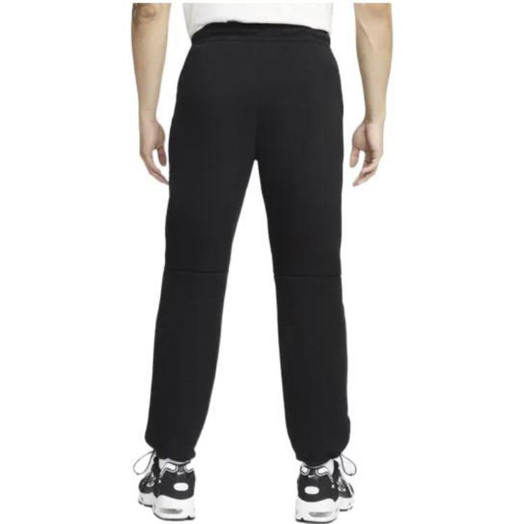 Nike Knitted Sweatpants Men's Black Moderate Straight Fit Pants DQ4313-010