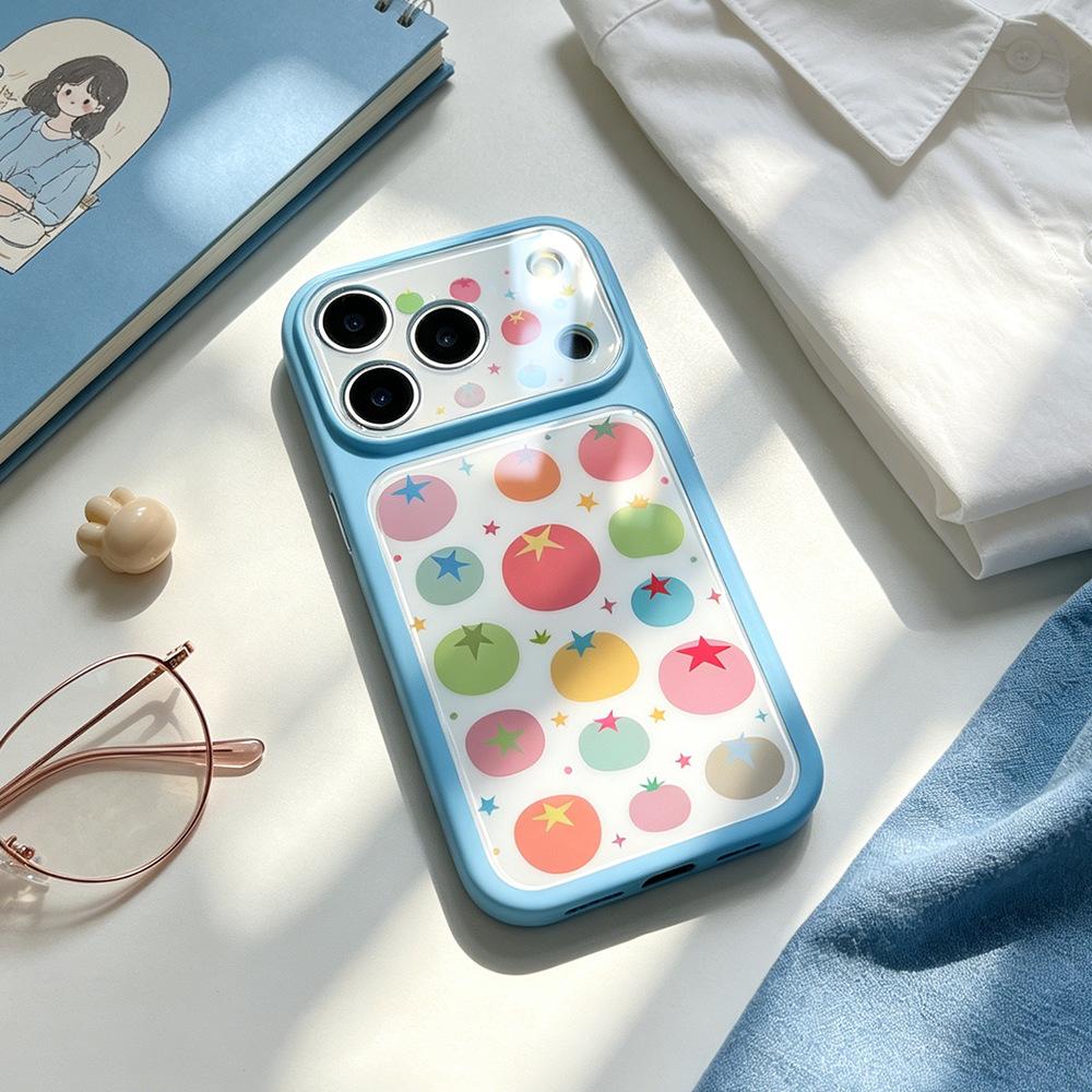 Colored Tomatoes for Apple 16/14Pro Creative iPhone Niche Premium Sense 17ProMax Mobile Phone Case