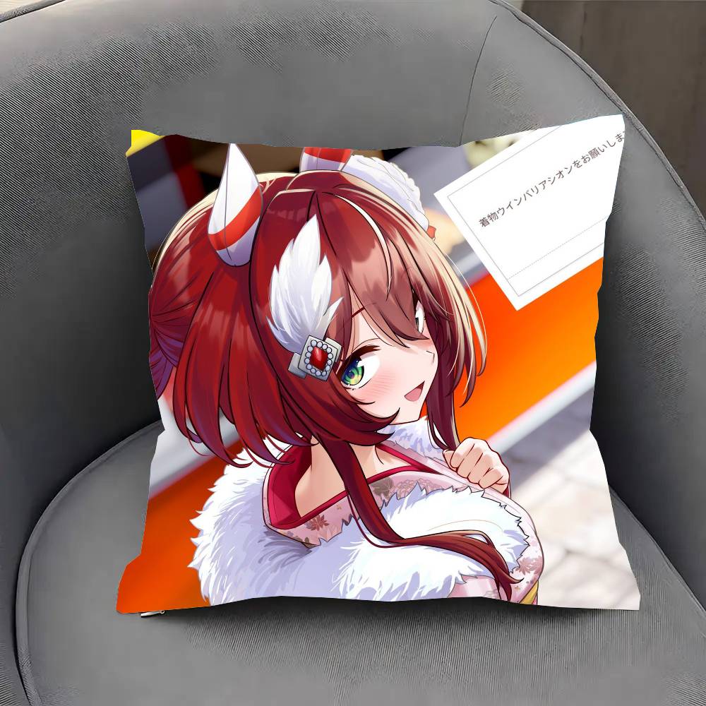 Win Variation Anime UUmamusume Pillow Case Fashion Square Pillowcase Bedroom Sofa Room Ins Decoration Leisure