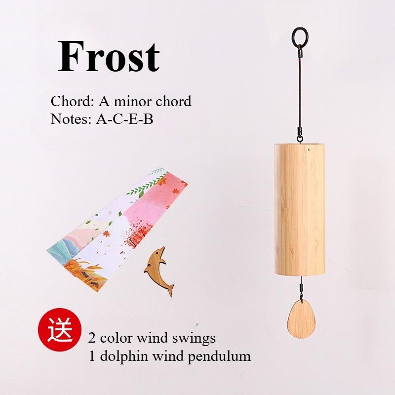 Tuomi Chord Wind Chime Japanese Hand Cranked Wind Chime Retro Bamboo Meditation Sound Healing Bamboo Wind Chime