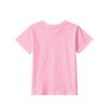 Girls Floral Wreath Mermaid Print Crewneck Short Sleeve Tee