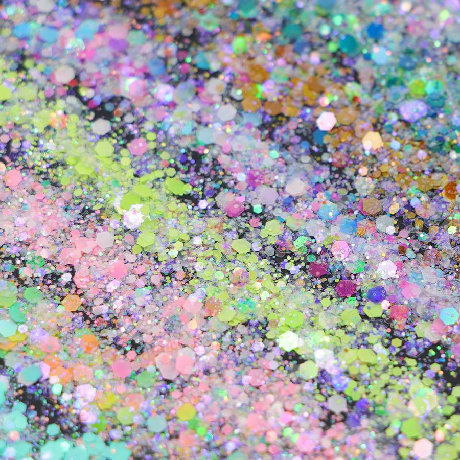 Factory Price 12 Colors Mixed Glitter Powder for Face Body Glitter Chunky Bulk Glitter Powder Kg
