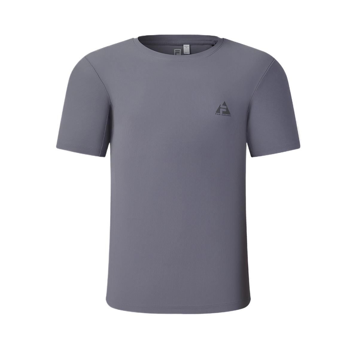 FILA Explore Solid Color Crew Neck T-Shirt Men tops A11M627103F-DY M