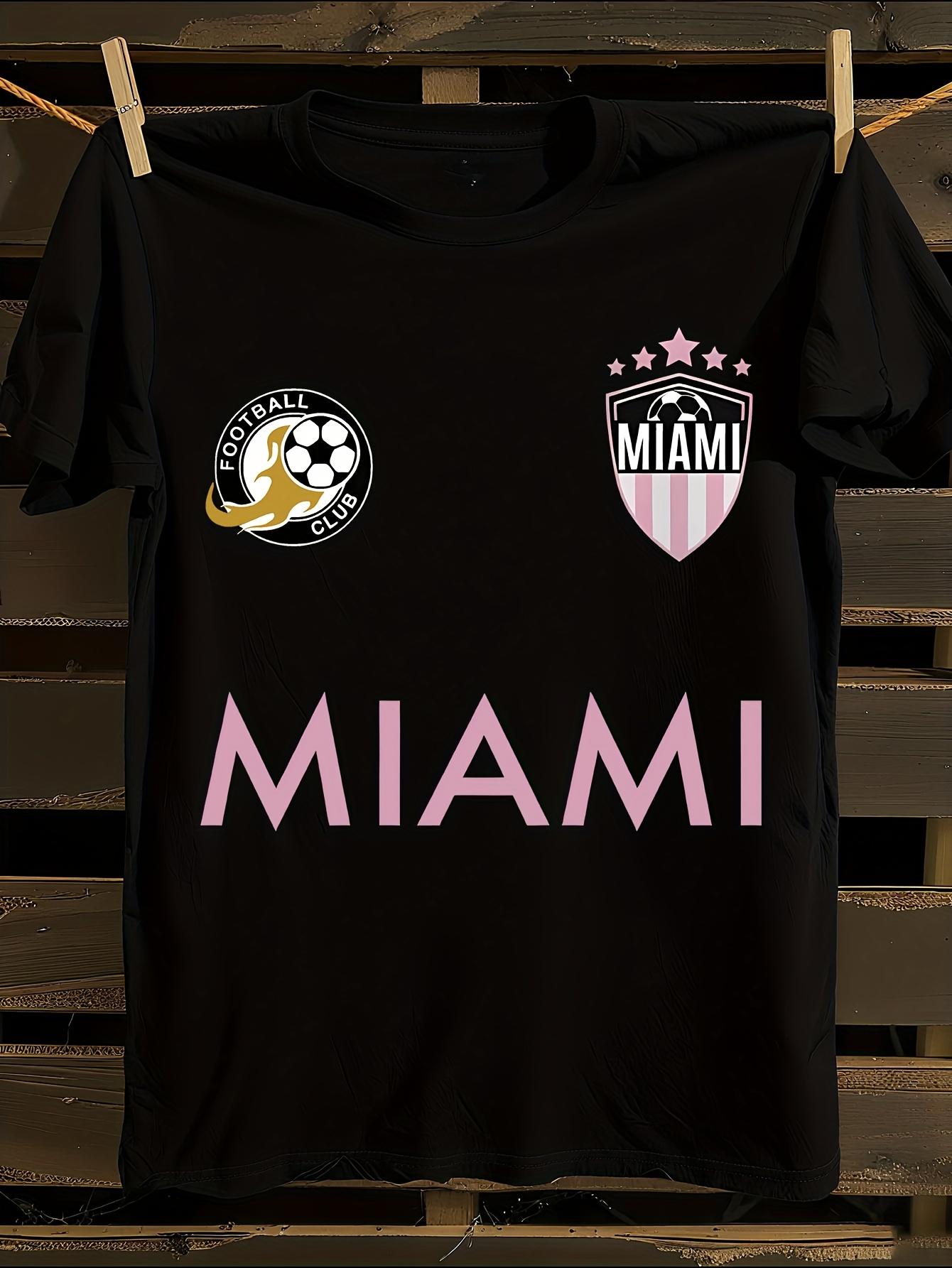 Miami FC Логотип Футбольная Майка Футболка S