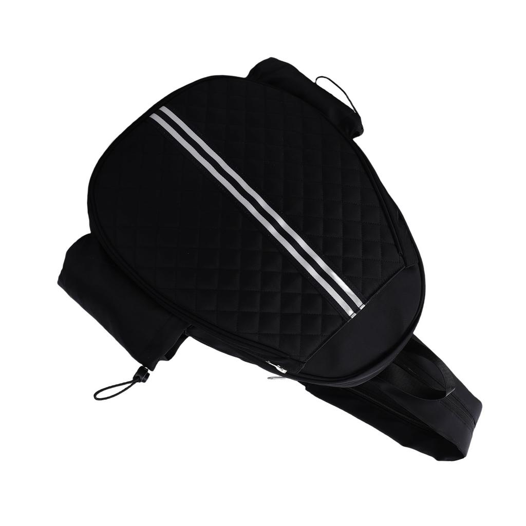 Tennis Bag Backpack Lightweight Sturdy with Two Side Pockets Tearproof Women s Racquet Cover Hangs on Fence for Matches