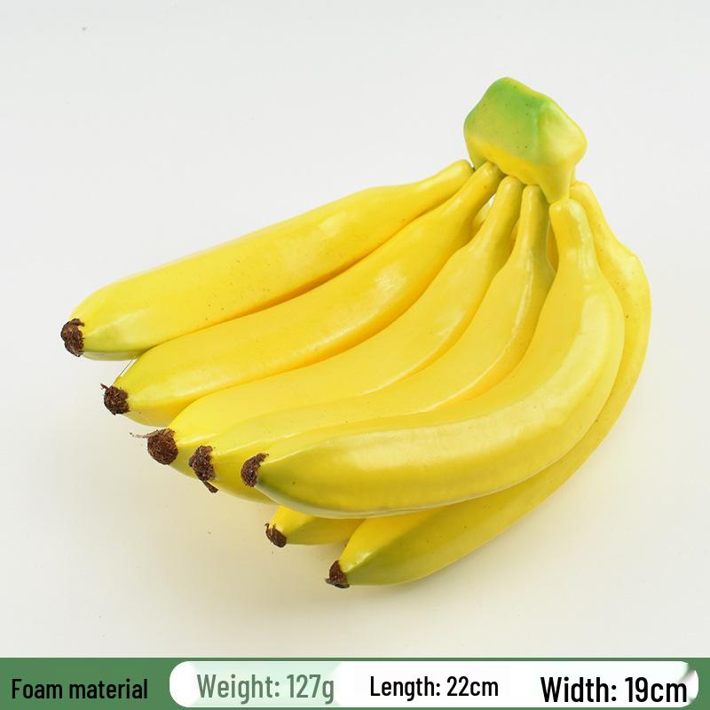 Plastic PU Banana Model for Display and Teaching Props
