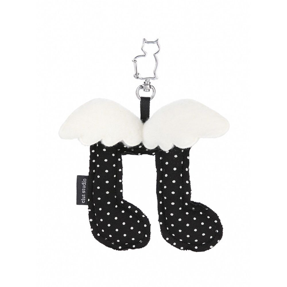 CLUT STUDIO Melody Angel Keyring - BLACK
