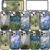 Cover for iPhone 17 16 15 Xiaomi Poco Redmi Note 14 13 12 11 Pro 16e Samsung Galaxy S25 S24 S23 OPPO Huawei Claude Monet Waterlily Cat Art Phone Case
