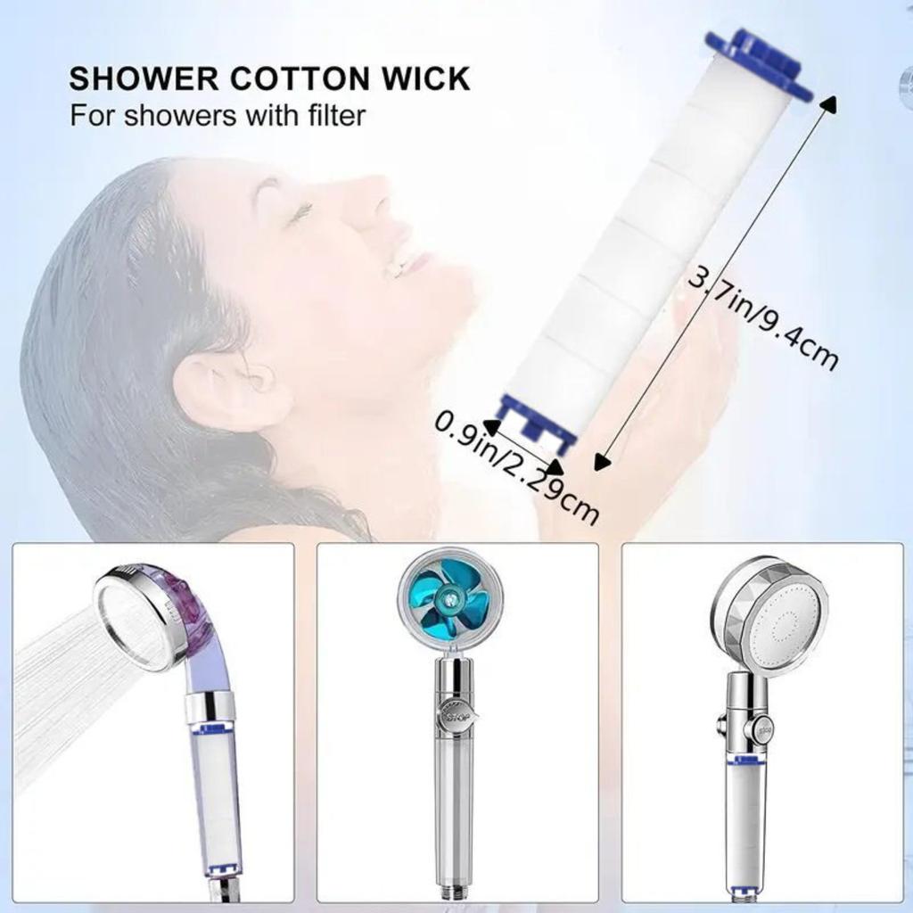 Hand Shower Filters, Set of 10 Replacement Filters  Hard Water, Remove Chlorine and Harmful Substances More Effectively