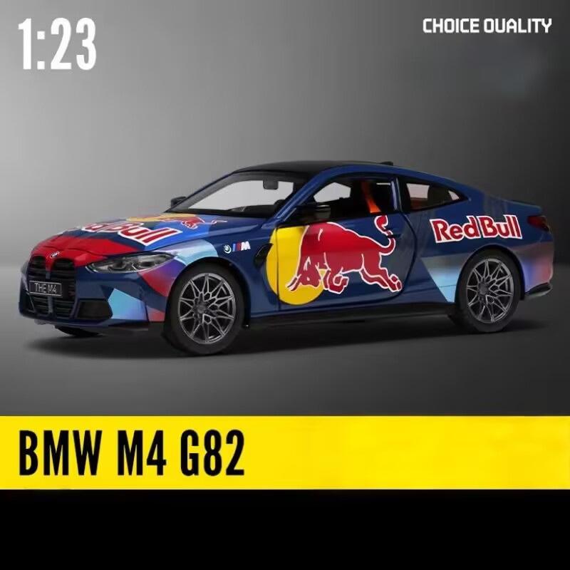 1:24 BMW M4 GT3 Leichtmetall-Sportwagenmodell Diecasts Metall-Rennwagenfahrzeuge Modell Simulation Sound Licht Sammlung Kinderspielzeug Geschenk