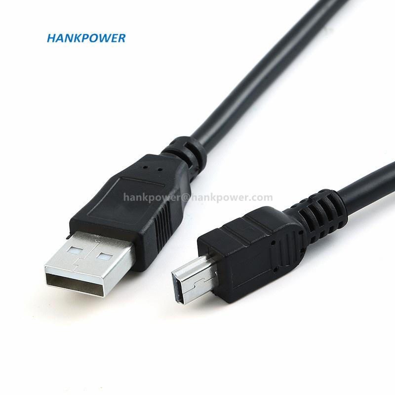 Pure Copper USB a Male to Mini USB 5Pin Cable Mini USB Charging Data Cable With Magnet Ring 1.5m