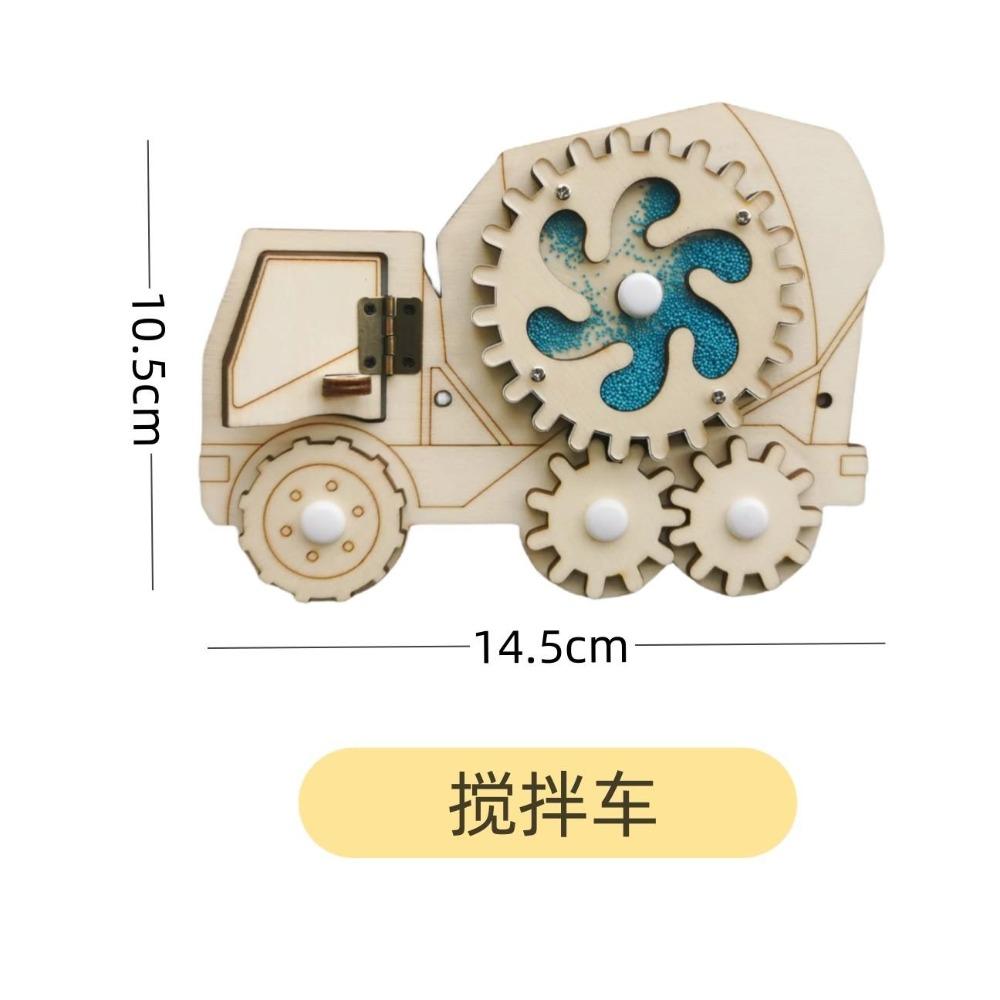 Bébé Montessori Tableau d'activité DIY Jouet en bois Accessoires Robot Cadenas Engrenage Klaxon Fermeture éclair Jouet éducatif Graffiti pour enfants Cadeaux