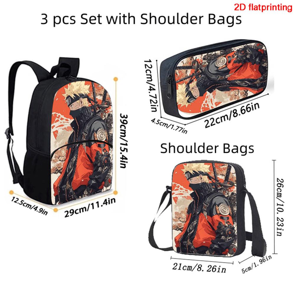 Animated NARUTO Thermal Cooler Lunch Box Adorable Lightweight Picnic Carrier for Boys & Girls Age 5-10 Children Daily Food Bag