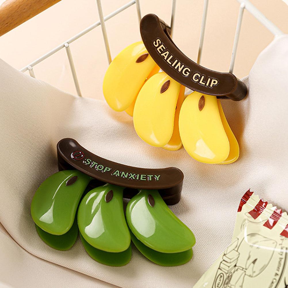 Plastic Sealing Clip Banana-Proof Magnetic Sealing Clip Hand Press Fresh-keeping Clip Multifunctional Household Food Bag Clip